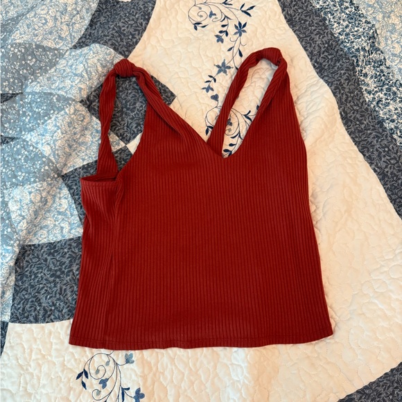 Miss Me Rust Ribbed Camisole - Picture 2 of 4